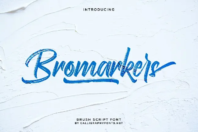 Bromarkers Demo font