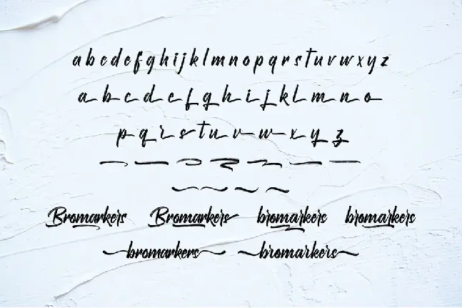 Bromarkers Demo font