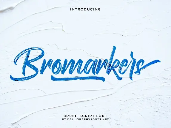 Bromarkers Demo font