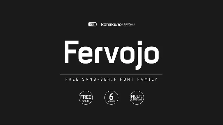 Fervojo font