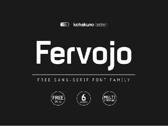 Fervojo font