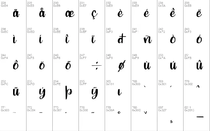 Meadgold font