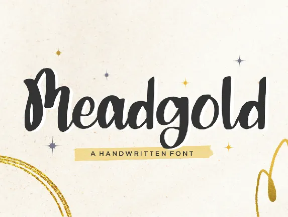 Meadgold font