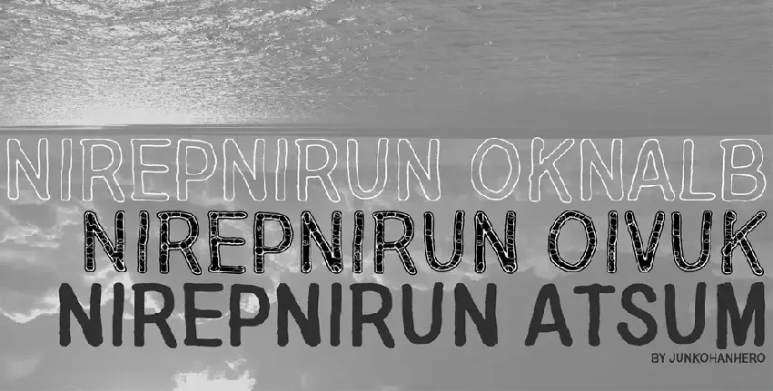 Nirepnirun font