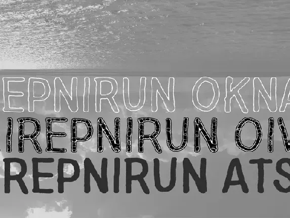 Nirepnirun font