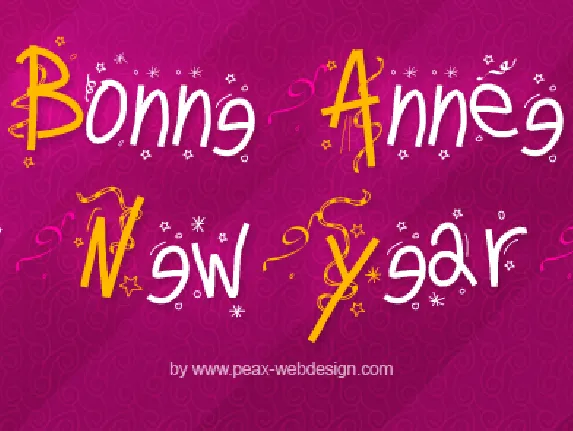 PW Happy New Year font