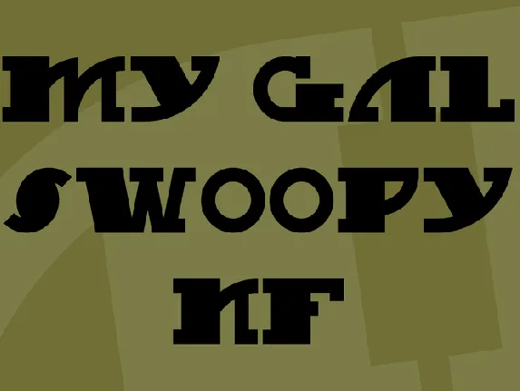 My Gal Swoopy NF font