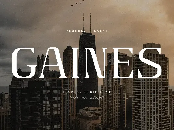 Gaines Typeface font