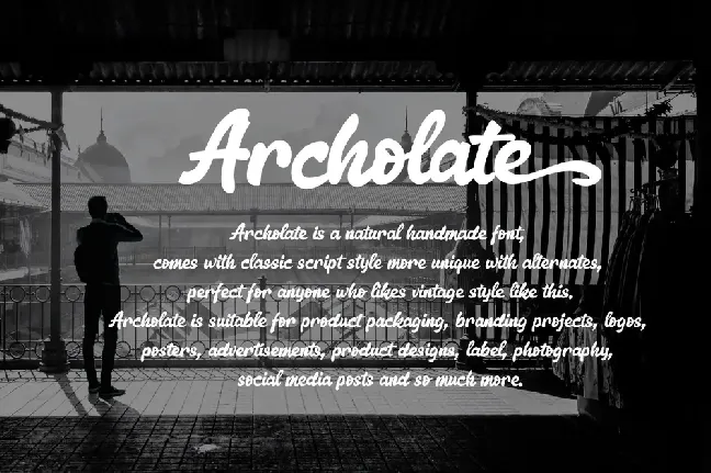 Archolate font