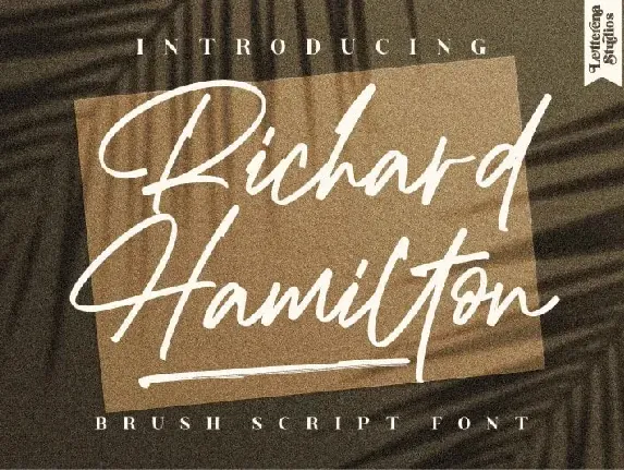 Richard Hamilton Handwritten font