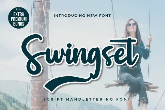 Swingset Script font