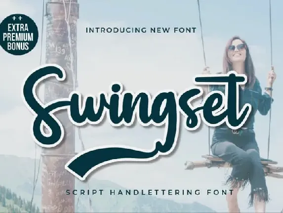 Swingset Script font