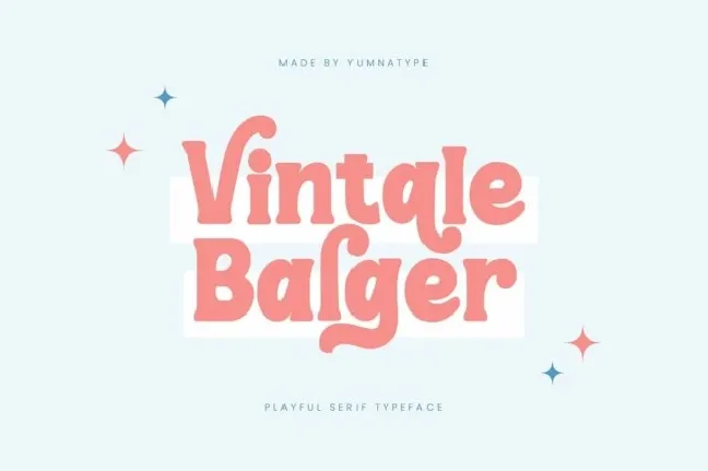 Vintale Balger font