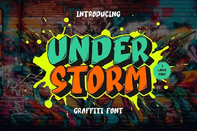 Under Storm font