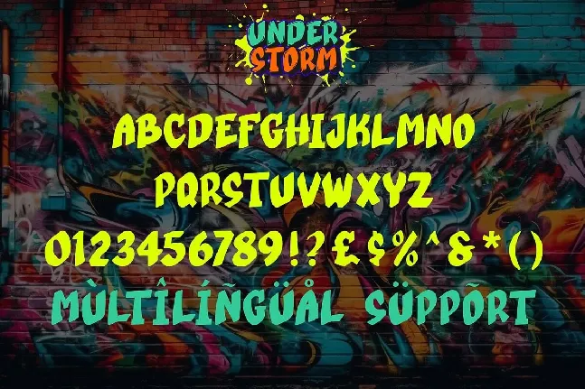 Under Storm font