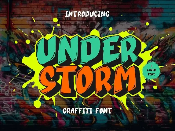 Under Storm font