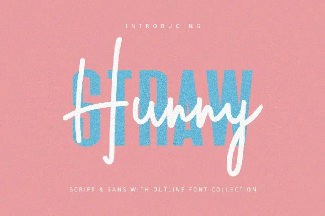 Hunny Straw font