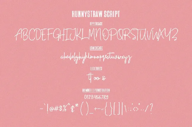 Hunny Straw font