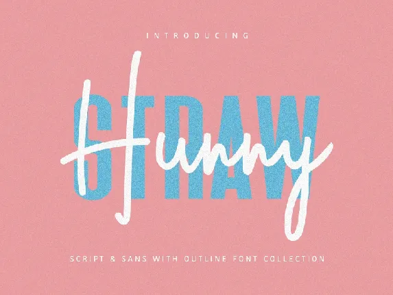 Hunny Straw font