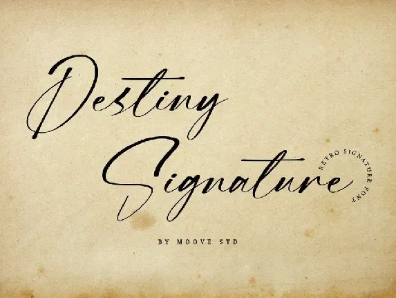 Destiny Signature font