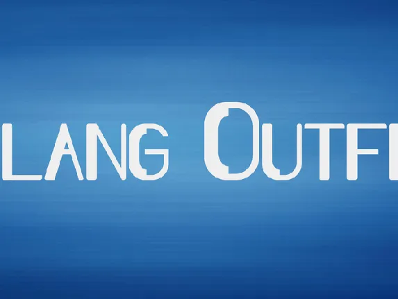 Slang Outfit font