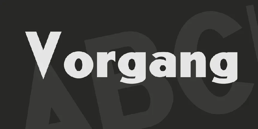 Vorgang font