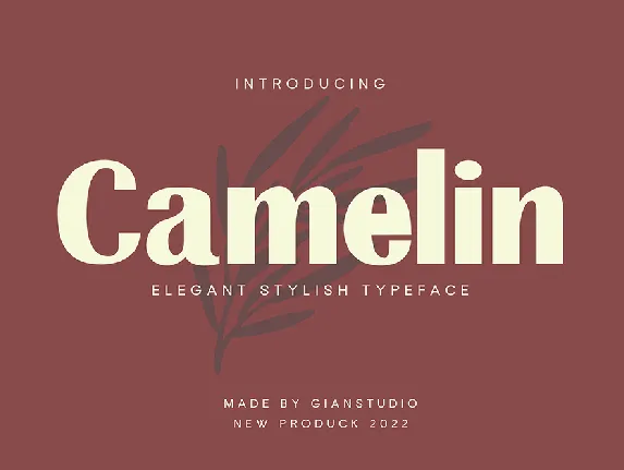 Camelin font