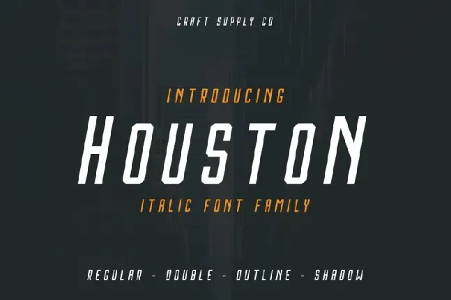 Houston Sans Serif Typeface font