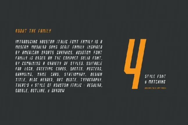 Houston Sans Serif Typeface font