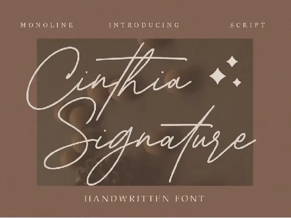 Cinthia Signature font