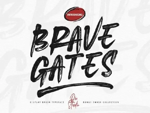 Brave Gates font