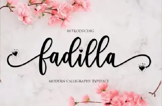 Fadilla Script font