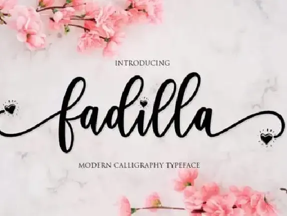 Fadilla Script font