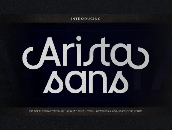 Arista Sans font