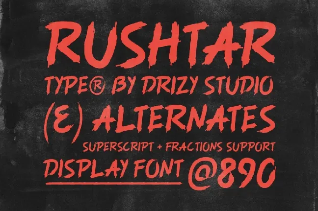 Rushtar Demo font