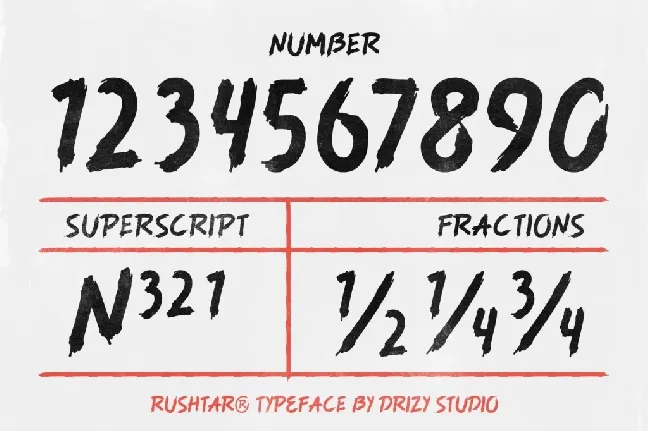 Rushtar Demo font