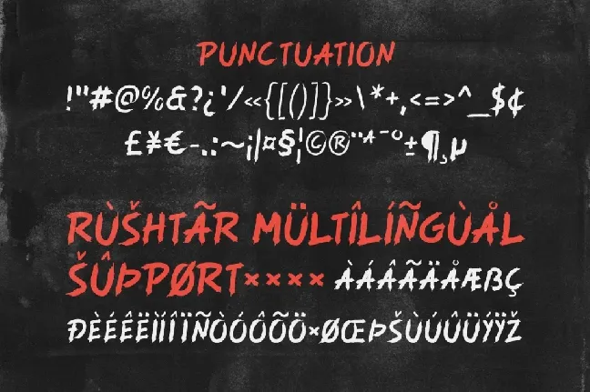 Rushtar Demo font