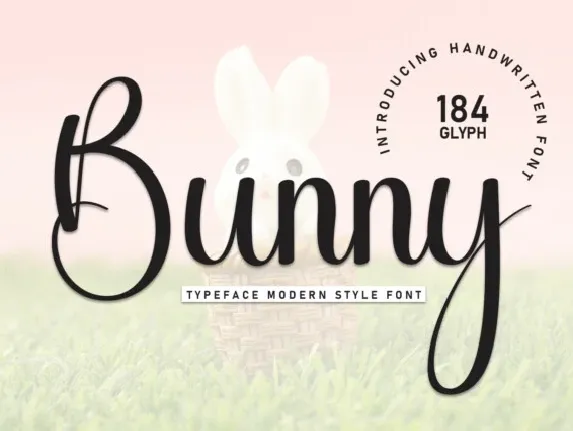 Bunny Calligraphy font