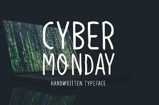 Cyber Monday font