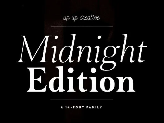 Midnight Edition font