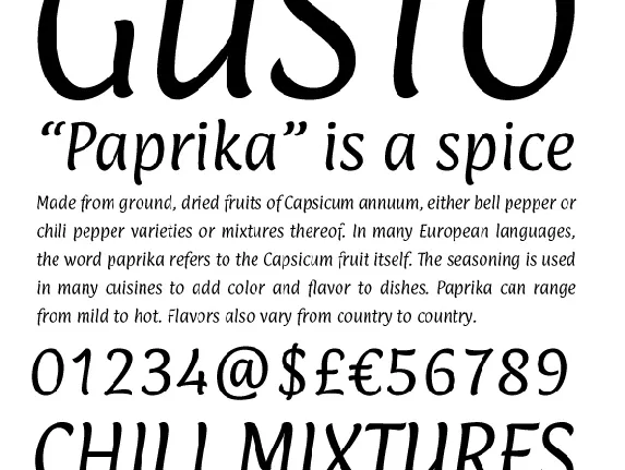 Paprika font