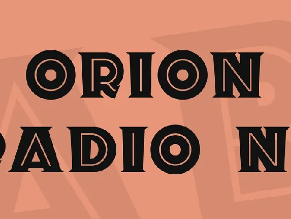 Orion Radio NF font