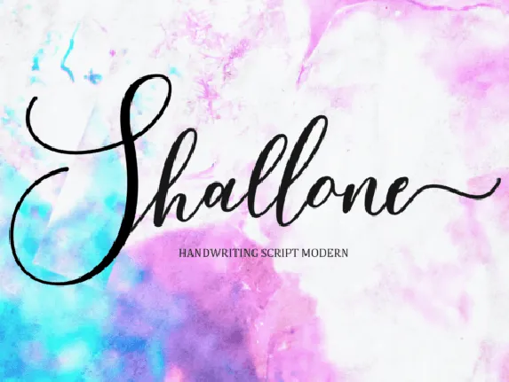 Shallone Script font