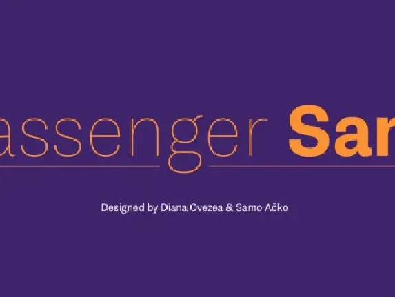 Passenger Sans Family font