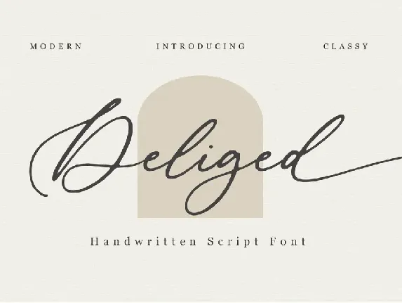 Deliged font