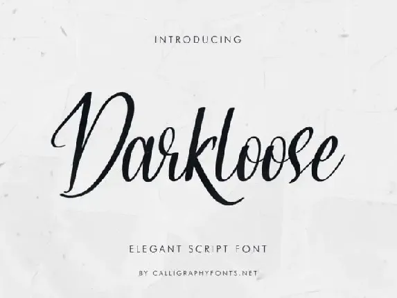 Darkloose Calligraphy Script font