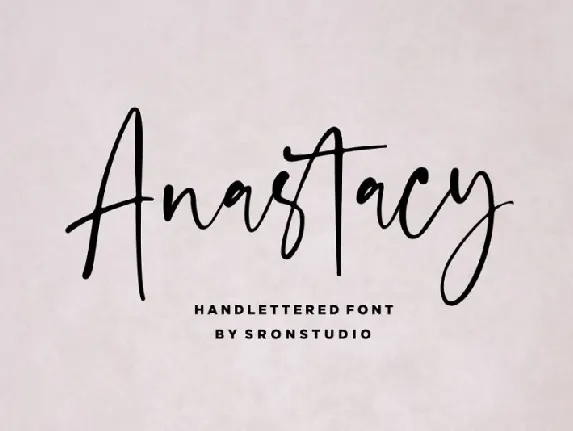 Anastacy Handlettered font