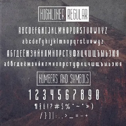 Highliner font