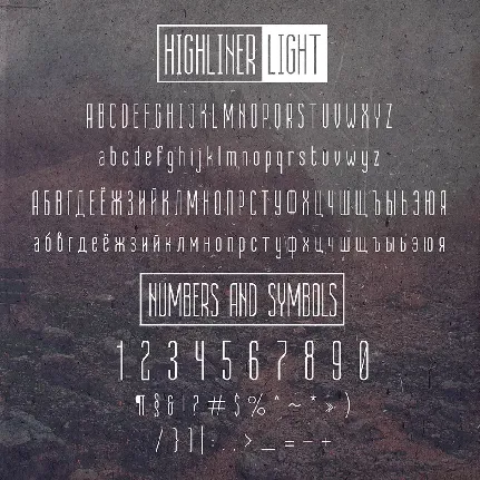 Highliner font