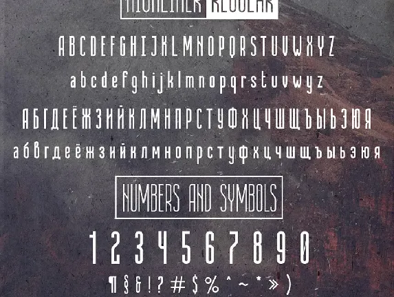 Highliner font